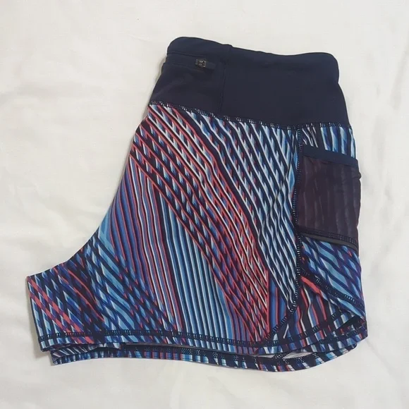 Athleta Ready Set Go 2 in 1 Shorts, Color Navy/Black Size S - Picture 4 of 16